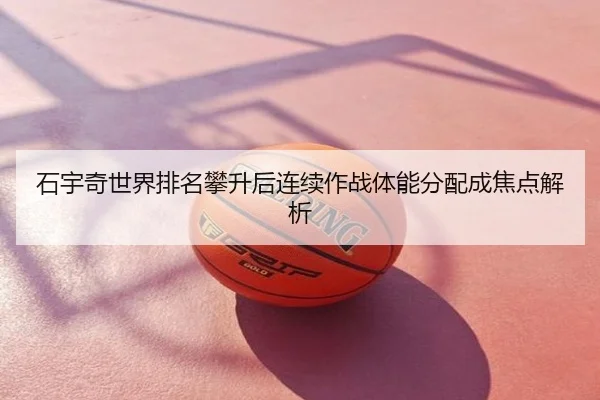 石宇奇世界排名攀升后连续作战体能分配成焦点解析